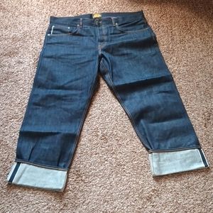 Brave Star 40x32 indigo straight cut  selvage jeans, unshrunken